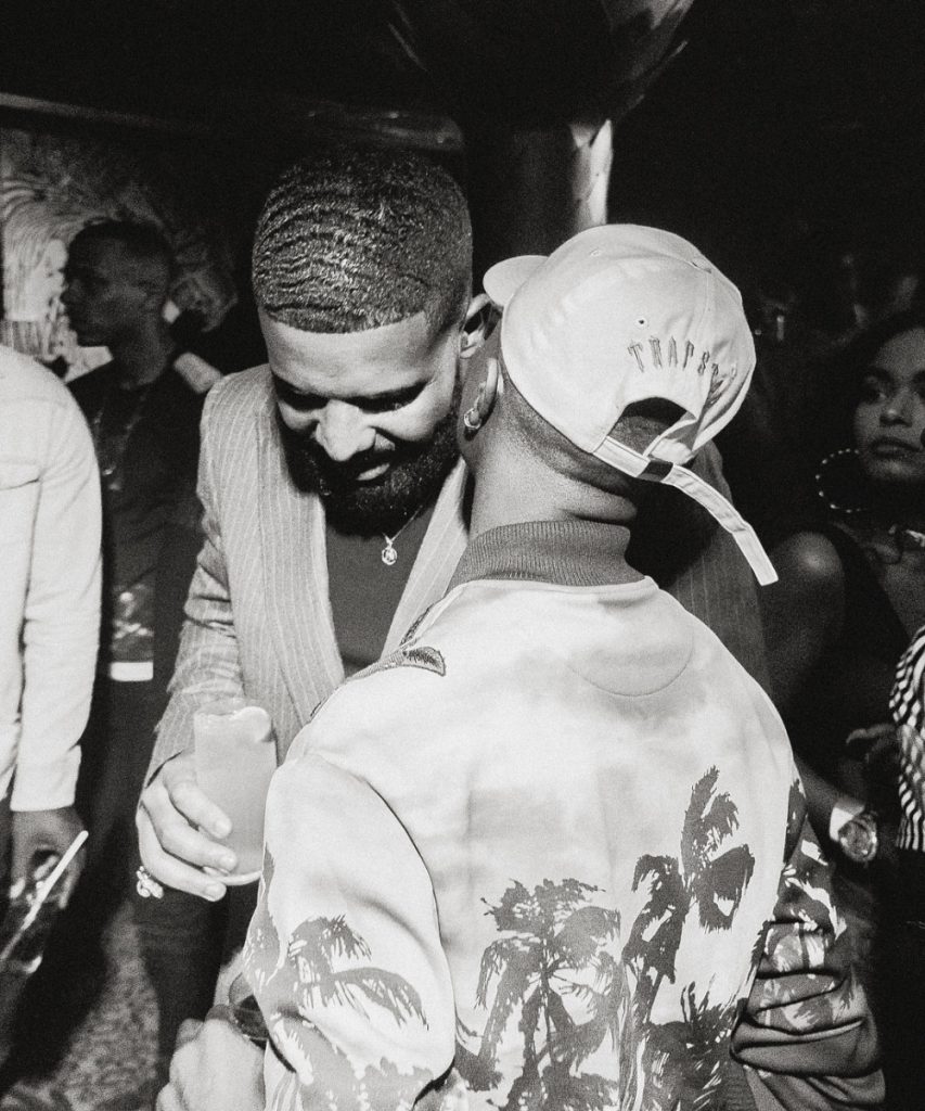 Wizkid speaking with Drake