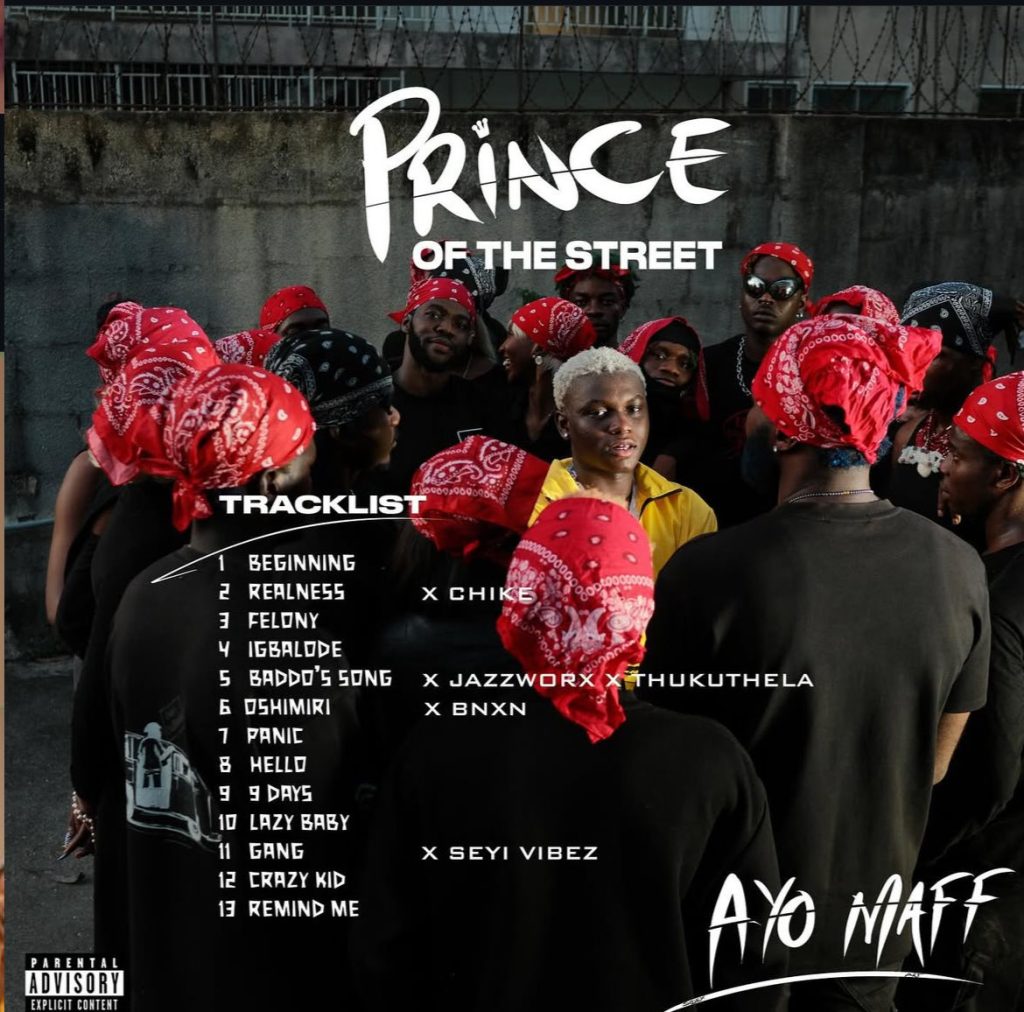 Ayo Maff "Prince of the Street" Tracklist 