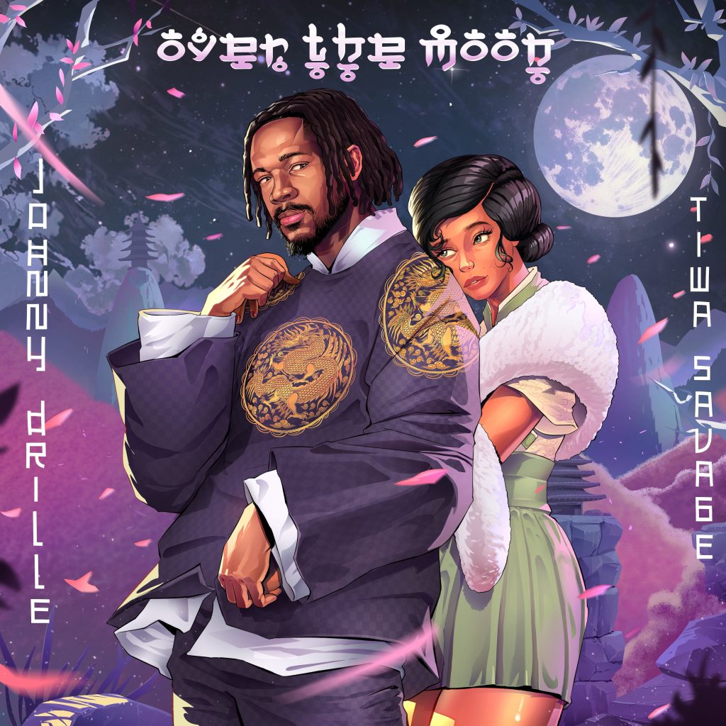 Johnny Drille & Tiwa Savage "Over The Moon" Cover Art